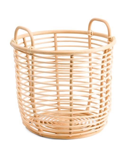 Large Round Rattan Storage Basket | TJ Maxx