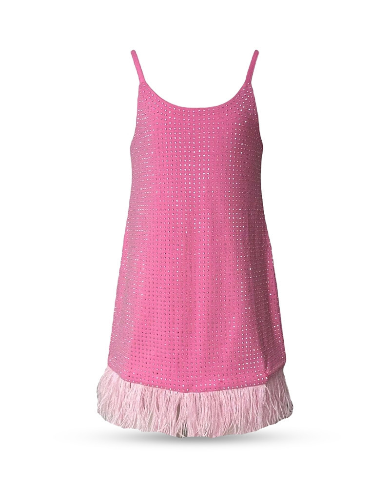 Lola + The Boys Girls' Taylor Crystal Embellished Fringe Dress - Little Kid, Big Kid | Bloomingdale's (US)