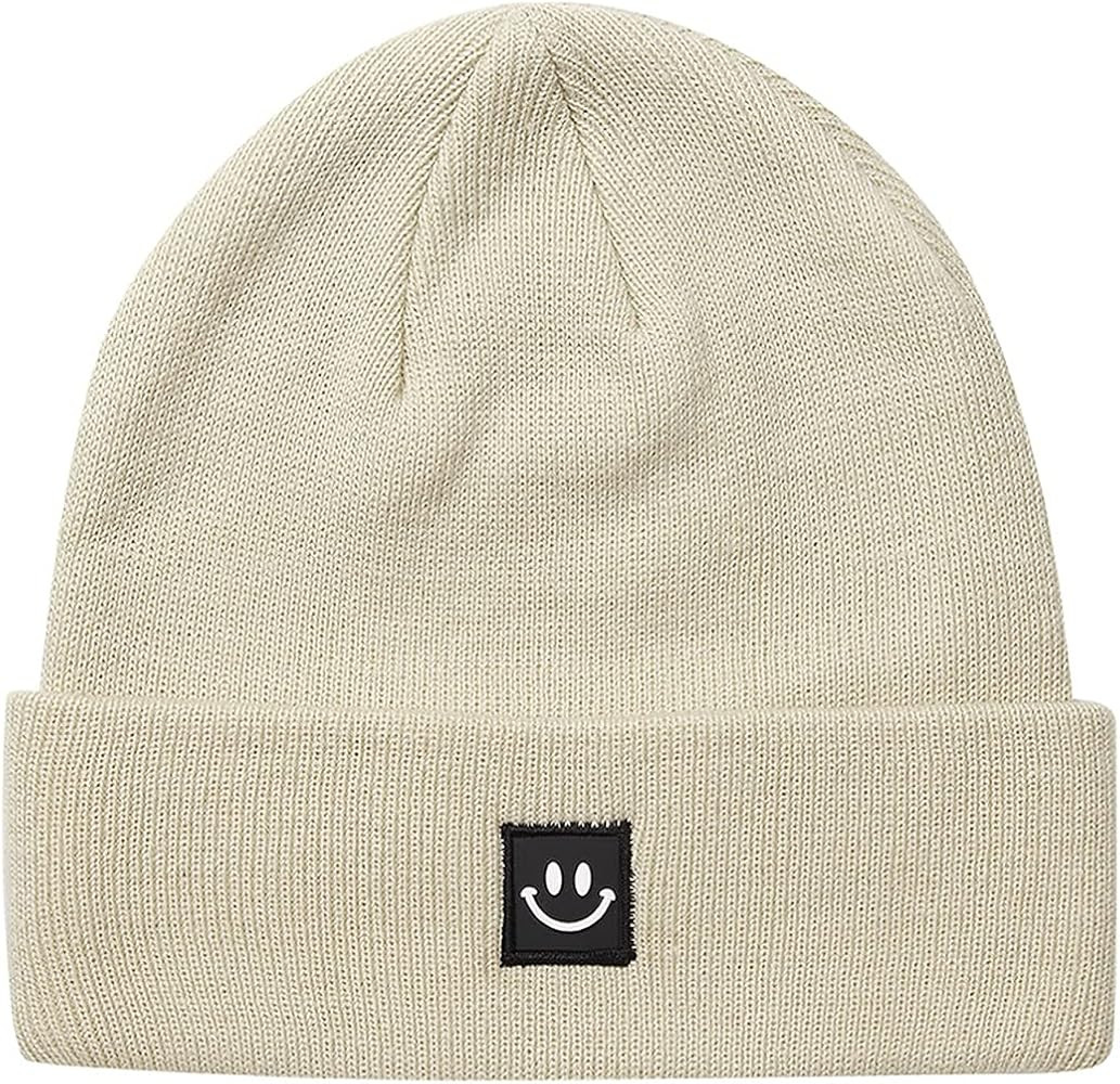 MaxNova Knit Beanie Hat with Smile Face for Men/Women | Amazon (US)