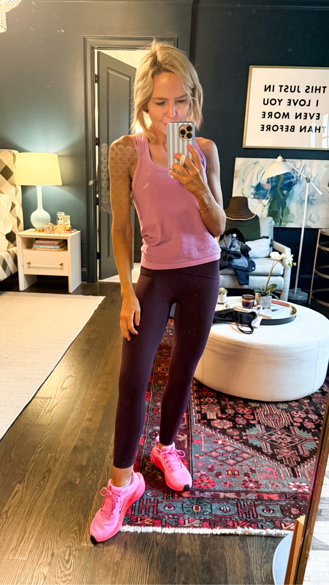 hump day workout fit! wearing size 4 in tank, XS in bra and leggings • 

#LTKootd #LTKfitnessgoals #LTKActive