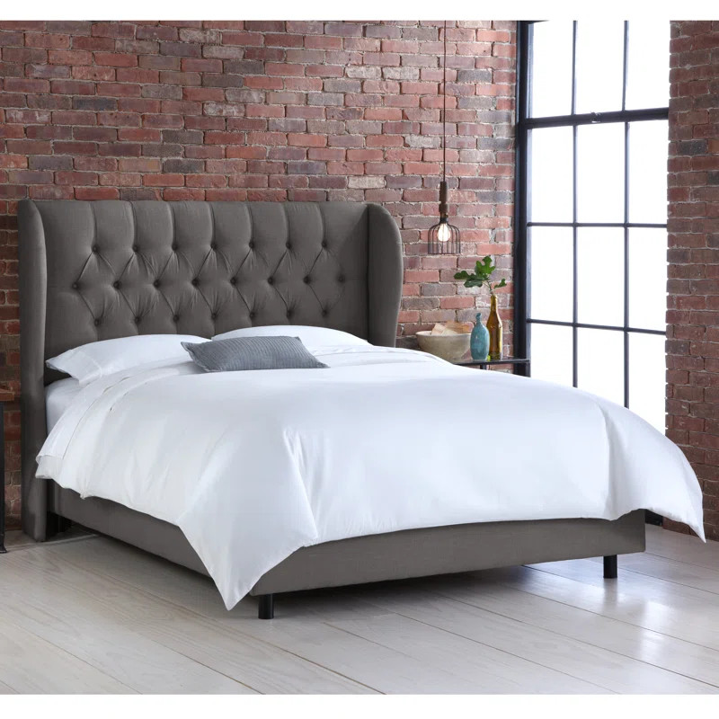 Ahumada Tufted Upholstered Low Profile Standard Bed | Wayfair North America
