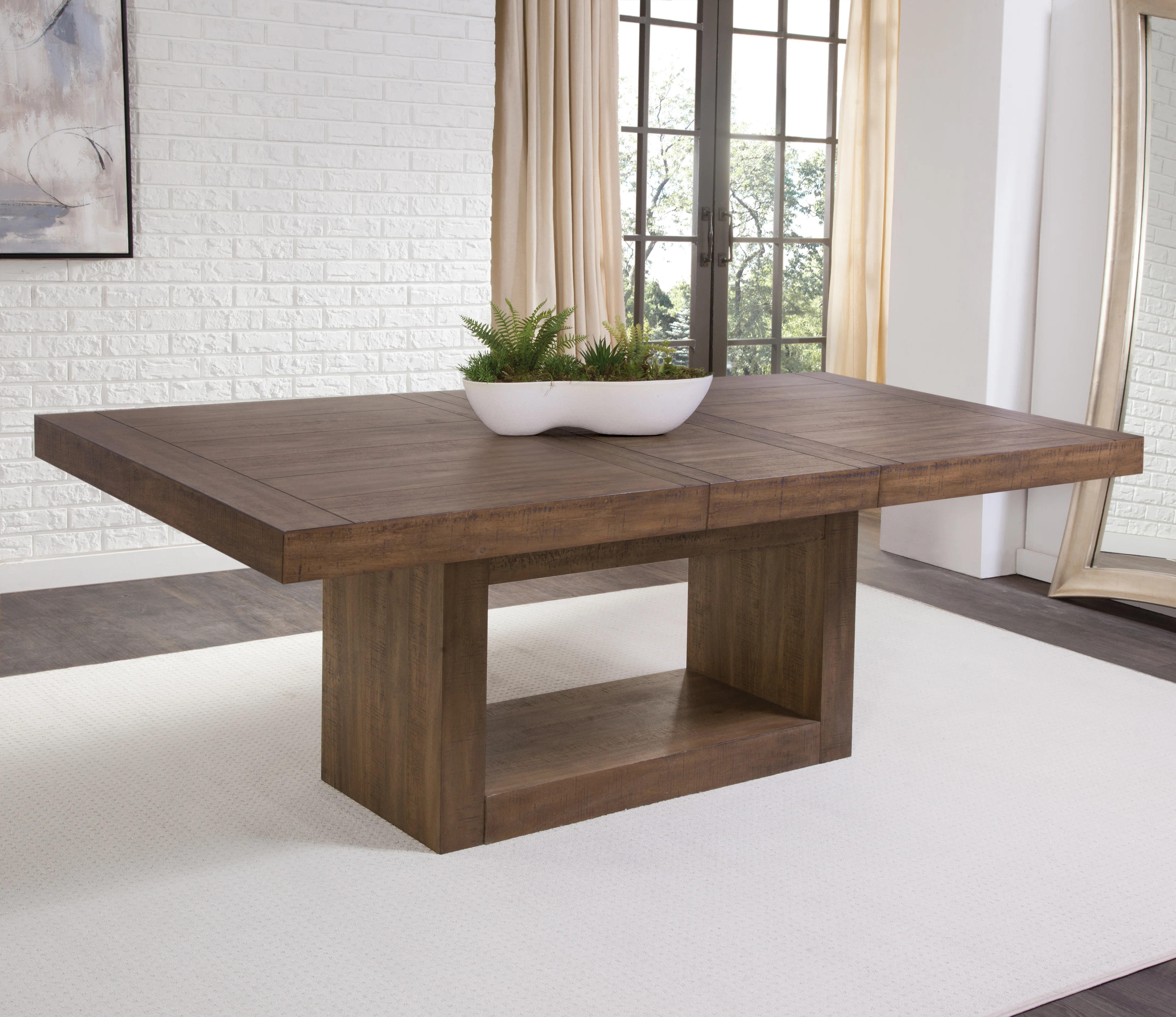 Kameah Extendable Solid Wood Base Dining Table | Wayfair North America