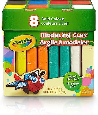 Crayola Modeling Clay in Bold Colors, 2lbs, Gift for Kids, Ages 4 & Up | Amazon (US)