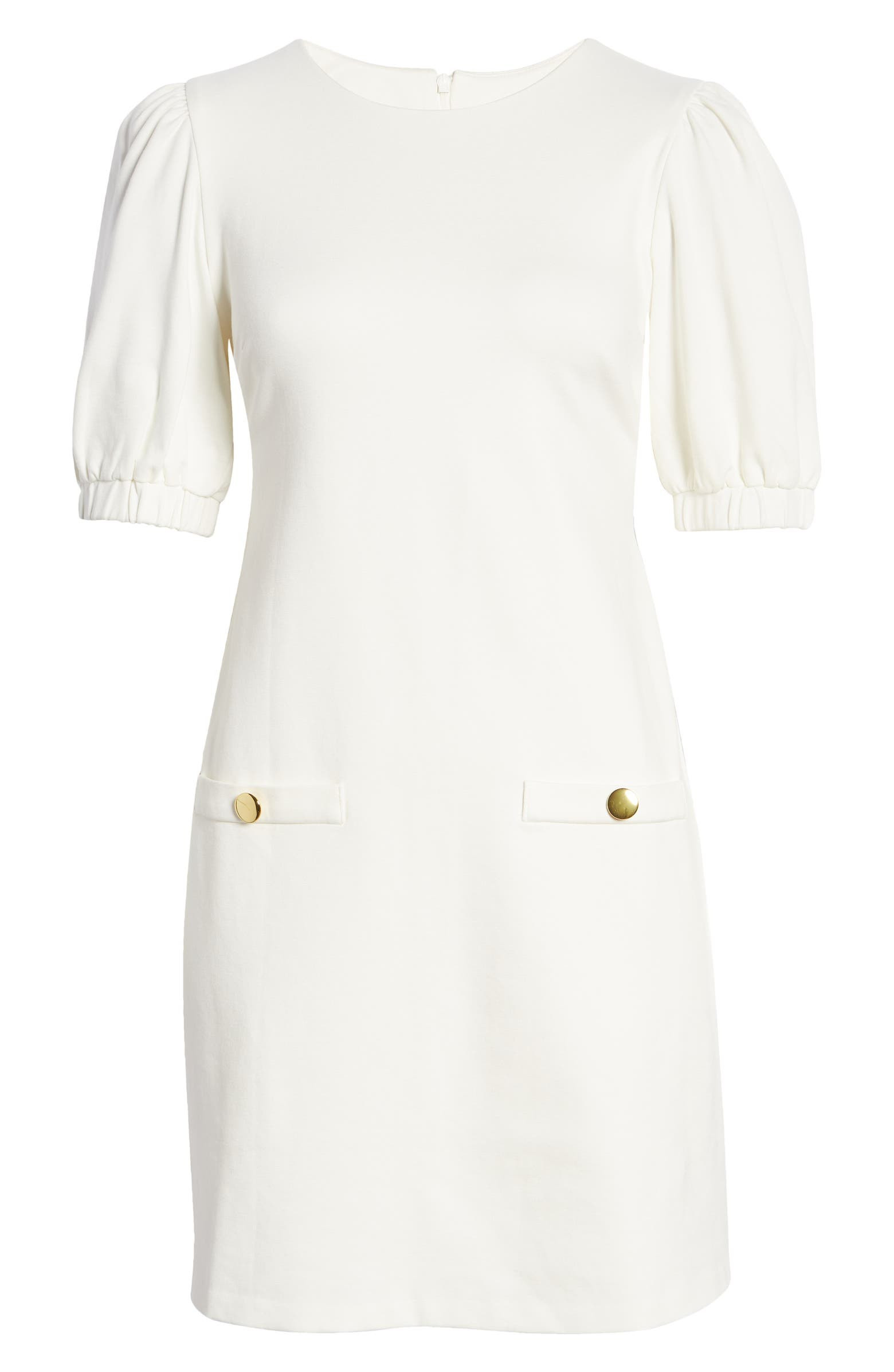 Puff Sleeve A-Line Dress | Nordstrom
