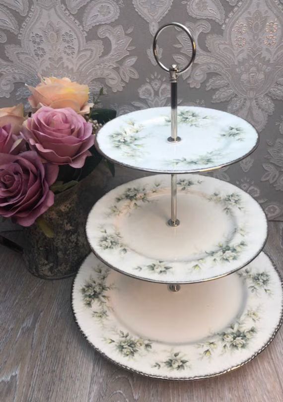 Royal Albert Cake Stand  First Love 3 Tier Stand Perfect for | Etsy | Etsy (US)