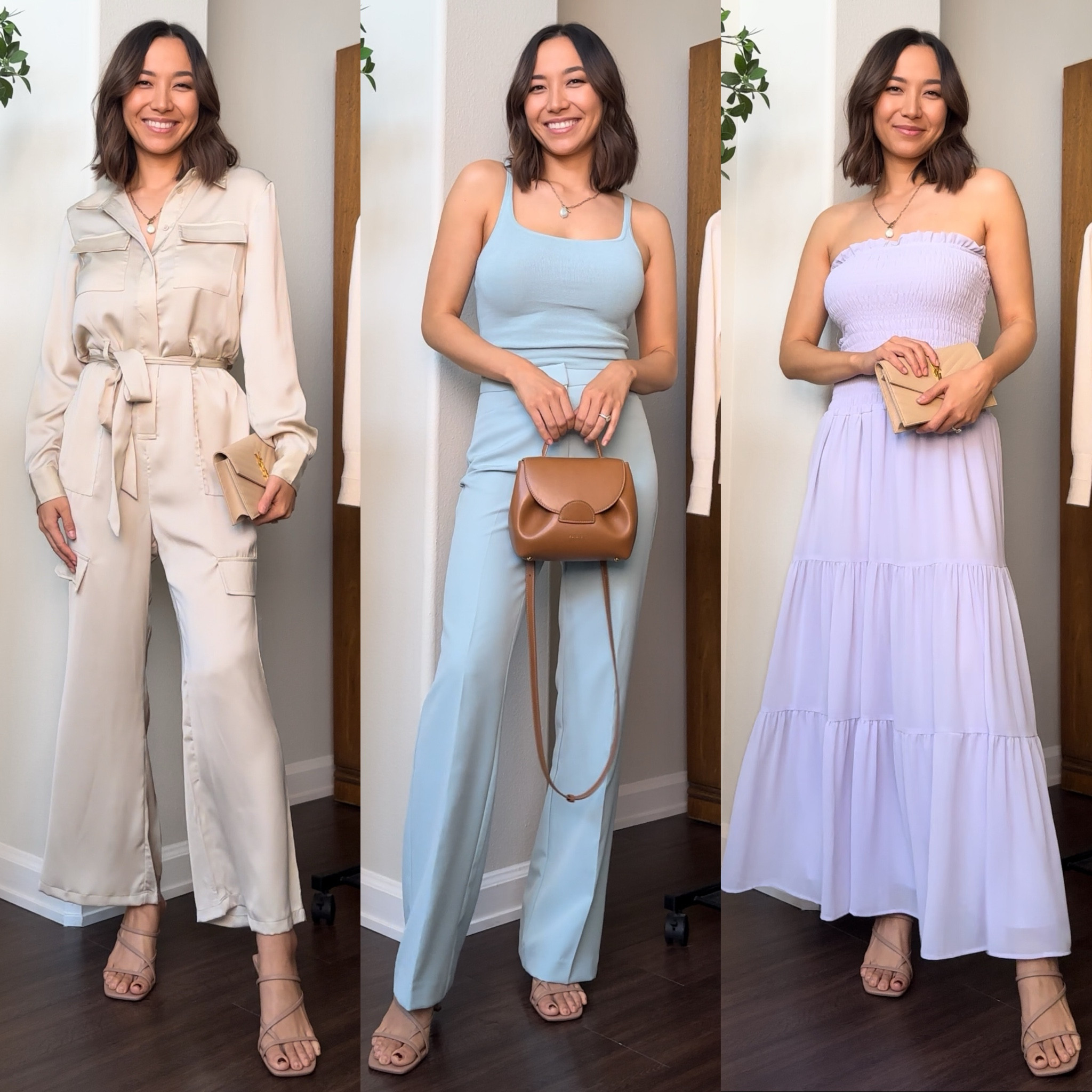 Budget-friendly spring occasion outfit ideas under $50

Jumpsuit Wearing xsmall
Tank xs + pants 0
Maxi dress (has removable straps) xs 

#walmartfashion #walmartpartner @walmartfashion

#LTKSeasonal #LTKfindsunder50