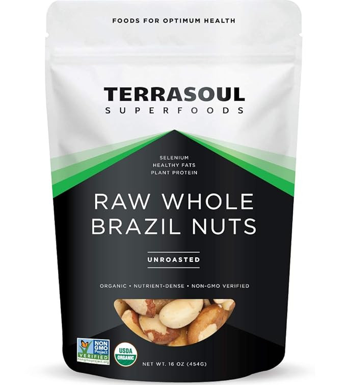 Terrasoul Superfoods Organic Brazil Nuts, 1 Lb - Raw | Unsalted | Rich in Selenium | Amazon (US)