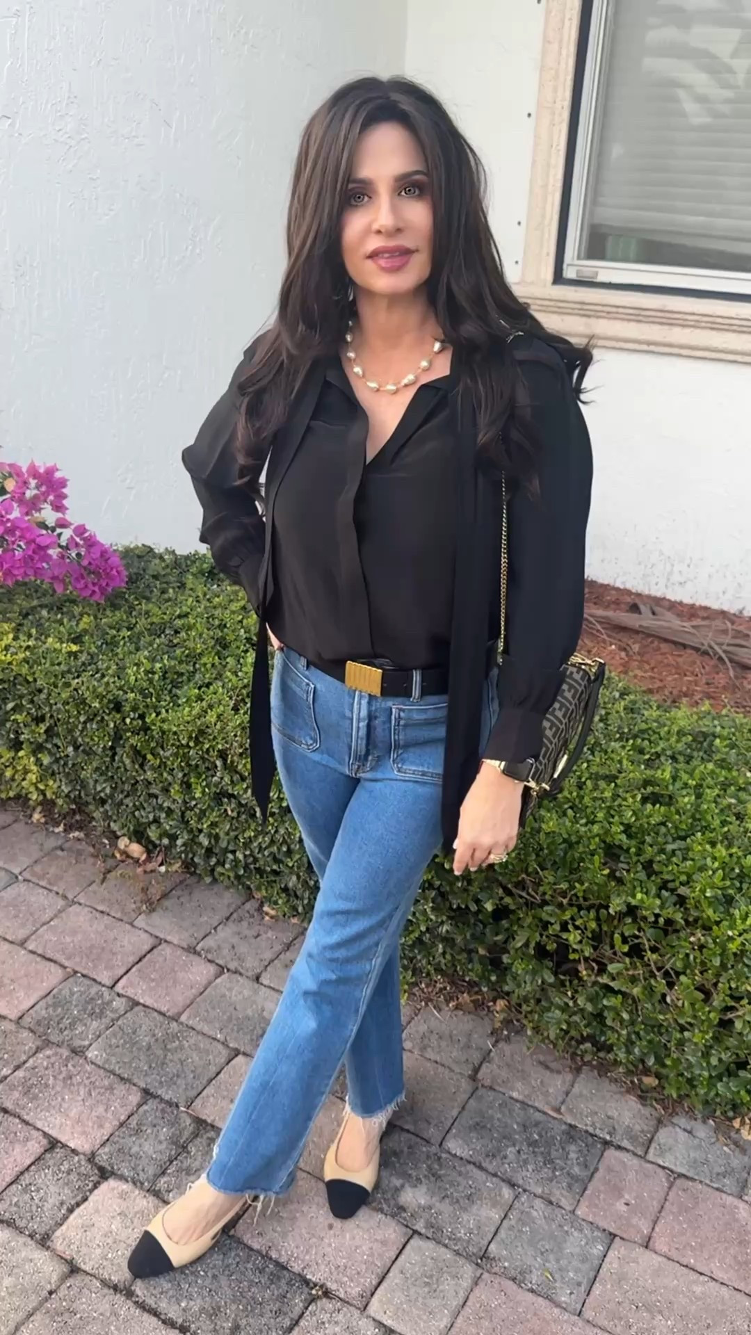 The perfect casual , classy , put together look. Top sm , jeans 25 , belt sm 
#classycasuallook #confidenceinyourstyle #everydaylook 

#LTKSaleAlert #LTKOver40 #LTKootd