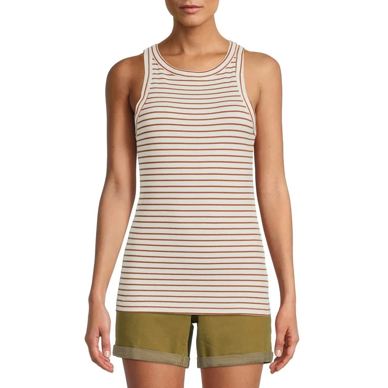 Time and Tru Women's High Neck Tank Top - Walmart.com | Walmart (US)