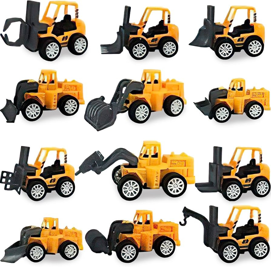 3 otters 12PCS Mini Construction Vehicles, Pull Back Engineering Vehicles Construction Trucks for... | Amazon (US)