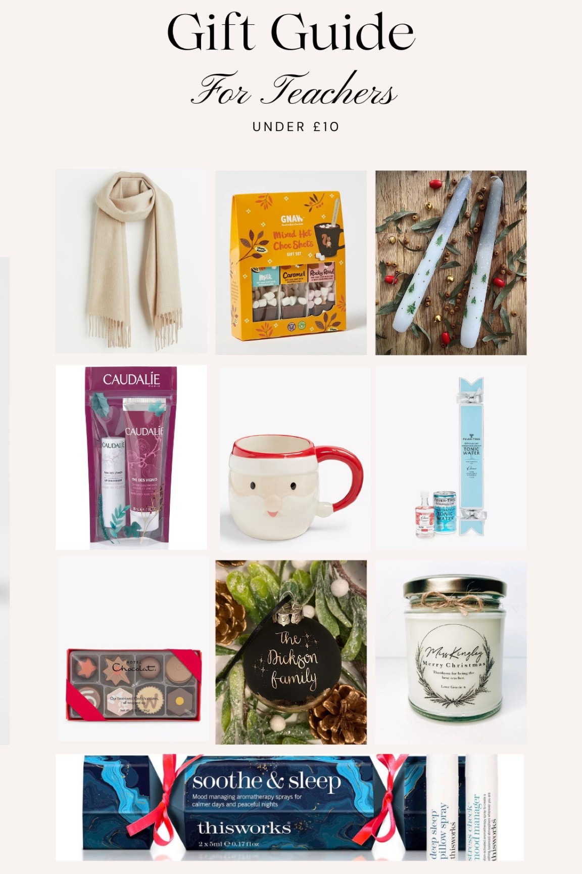 Teacher gifts for under £10

#LTKGiftGuide #LTKSeasonal #LTKHoliday