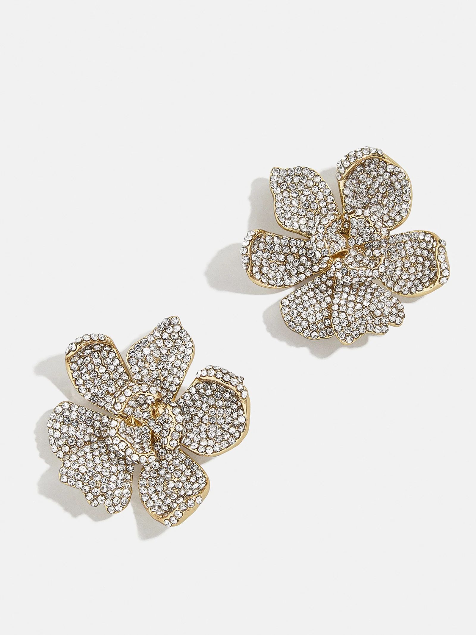 Daffodil Earrings - Clear/Gold | BaubleBar (US)