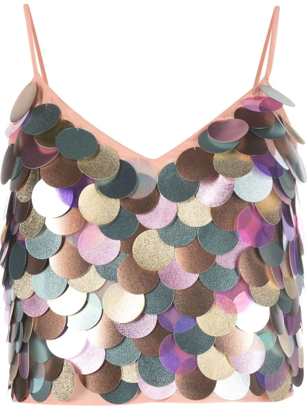 Cropped-Top mit Pailletten | Farfetch Global