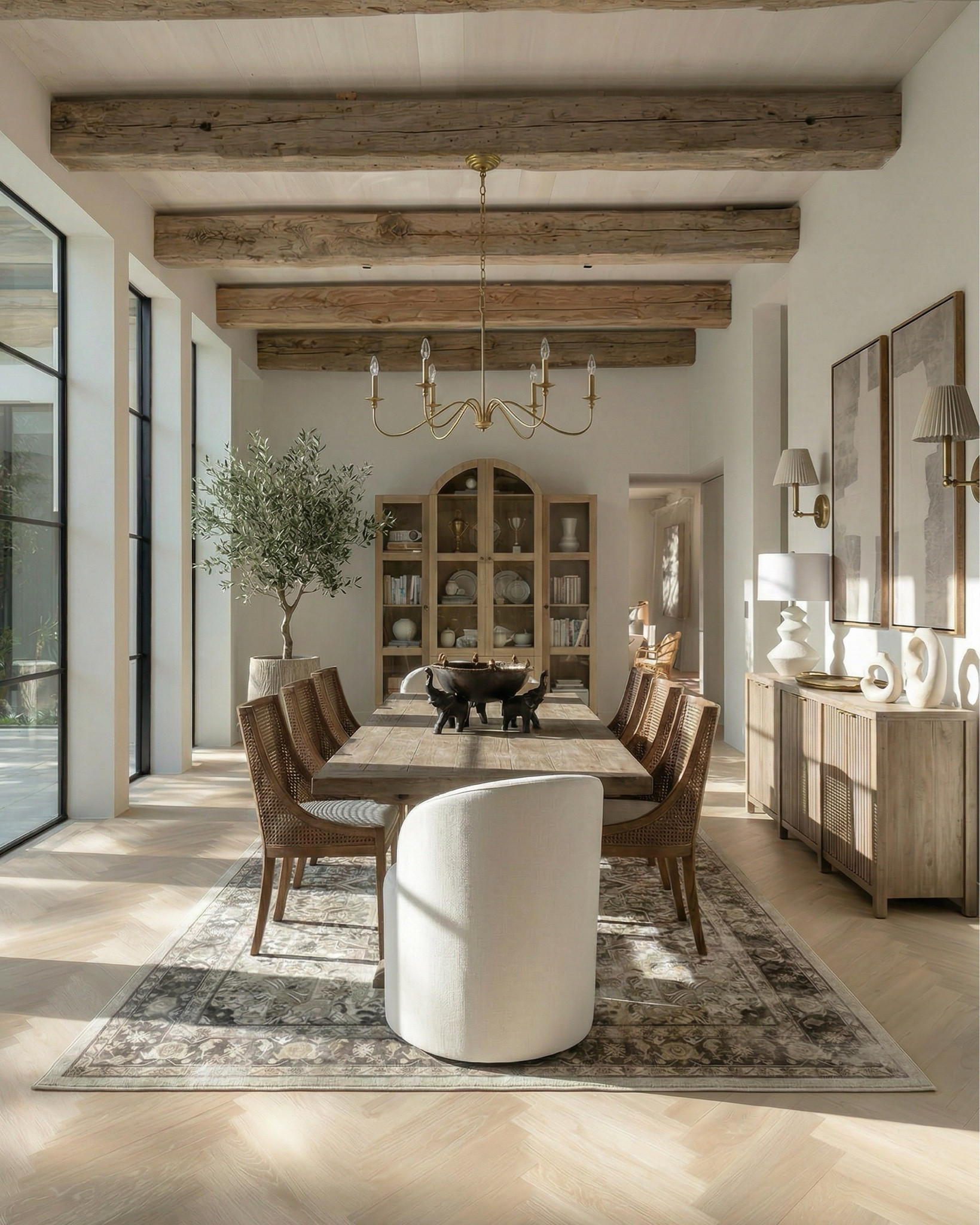 farmhouse dining table
solid wood dining table
rustic dining table
woven dining chairs / rattan dining chairs
cane back dining chairs
vintage area rug / distressed rug
traditional brass chandelier / candle chandelier
wood sideboard cabinet
buffet cabinet dining room
fluted cabinet / ribbed cabinet
bar cabinet home
wine storage cabinet
decorative bowl centerpiece
sculptural bowl decor
ceramic vase neutral
wall sconces brass
linen lampshade sconces
neutral abstract wall art
framed canvas art set
olive tree indoor 
indoor tree planter
neutral pottery decor
White ceramic table lamp set of 2
Brass tray
@Wayfair 

#LTKHome #LTKSaleAlert