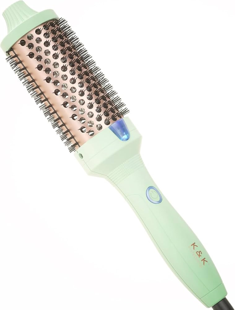 1.77 Inch Curling Iron Brush Ceramic Double MCH Heated Hair Curling Comb Tourmaline Ionic Hair Cu... | Amazon (US)