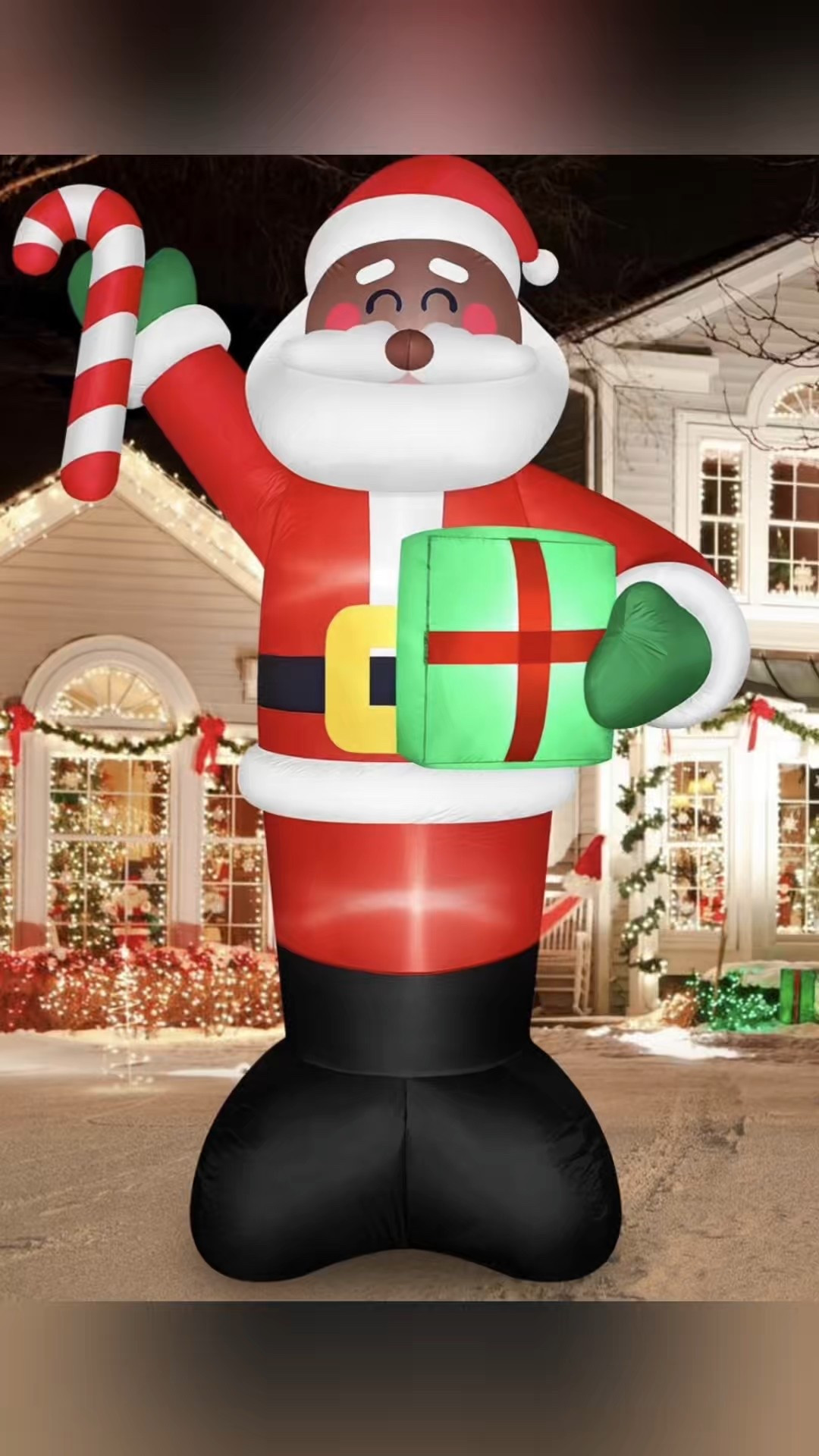 8 FT Tall Giant Black Santa Inflatable Christmas Decorations, LED Lights

#LTKHome #LTKHoliday #LTKSeasonal