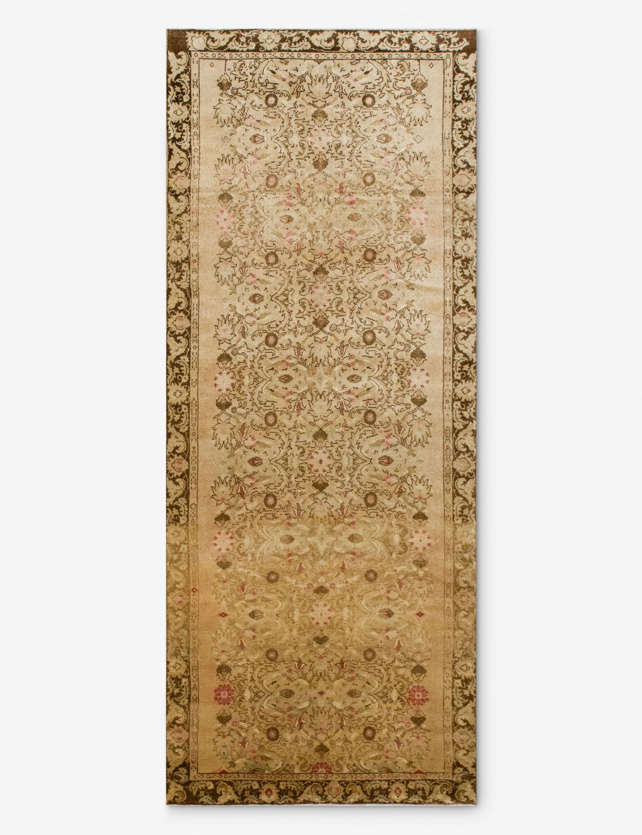 Vintage Turkish Hand-Knotted Wool Runner Rug No. 302, 5' x 13'6" | Lulu and Georgia 