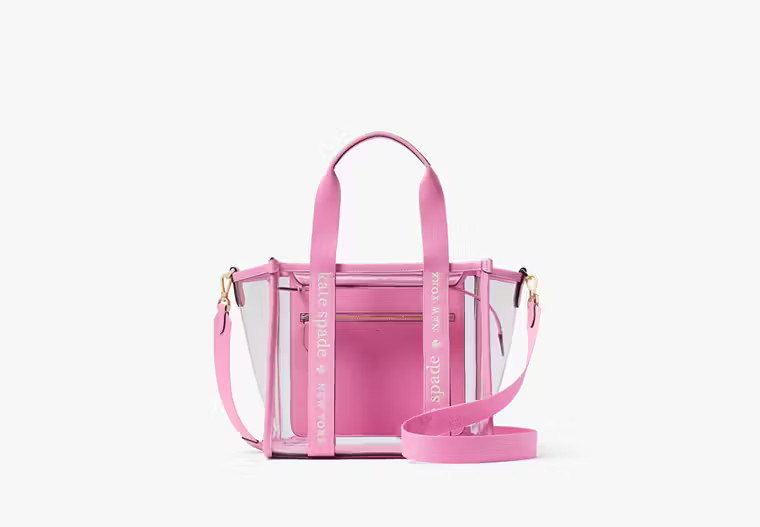 Kate Spade Kip Clear Small Tote, pink | Kate Spade Outlet