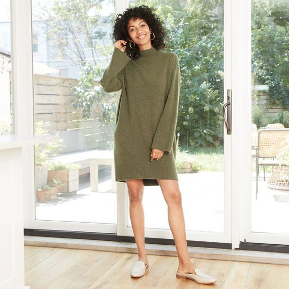 Women's Long Sleeve Sweater Dress - A New Day™ | Target