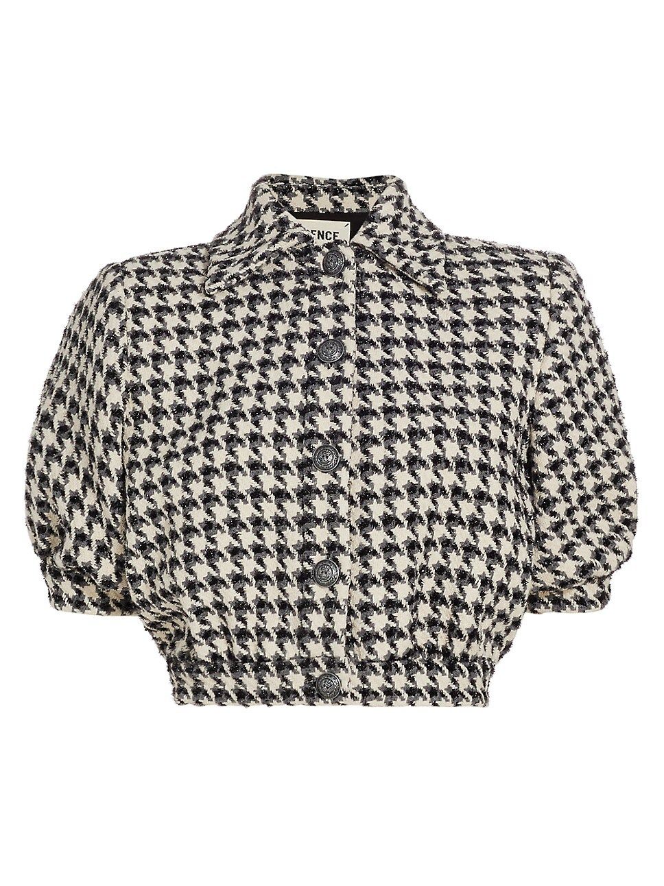 Cove Houndstooth Cropped Jacket | Saks Fifth Avenue