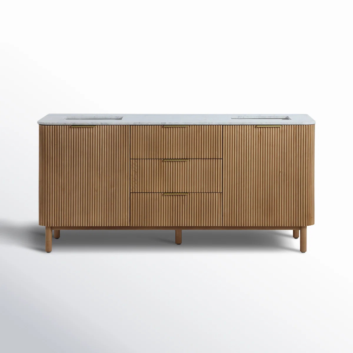 Nova 72" Marble Top Double Sink Vanity | Wayfair North America