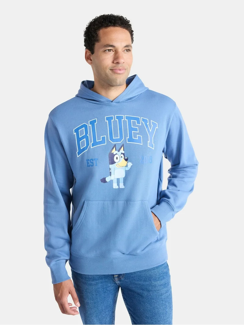 Bluey Men's and Big Men's Graphic Hoodie, Sizes XS-3XL | Walmart (US)