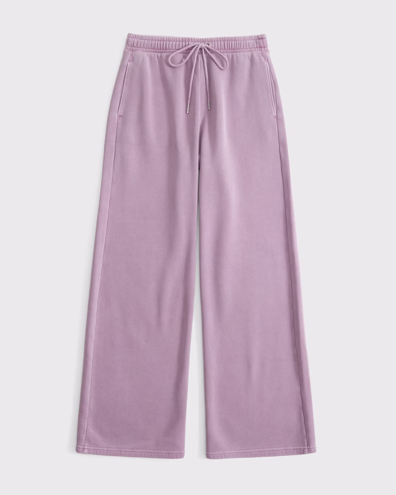 Essential Mid Rise Wide Leg Sunday Sweatpant | Abercrombie & Fitch (US)
