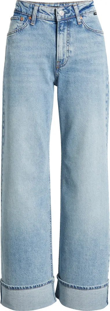 Mavi Jeans Florida Cuffed Wide Leg Jeans | Nordstrom | Nordstrom