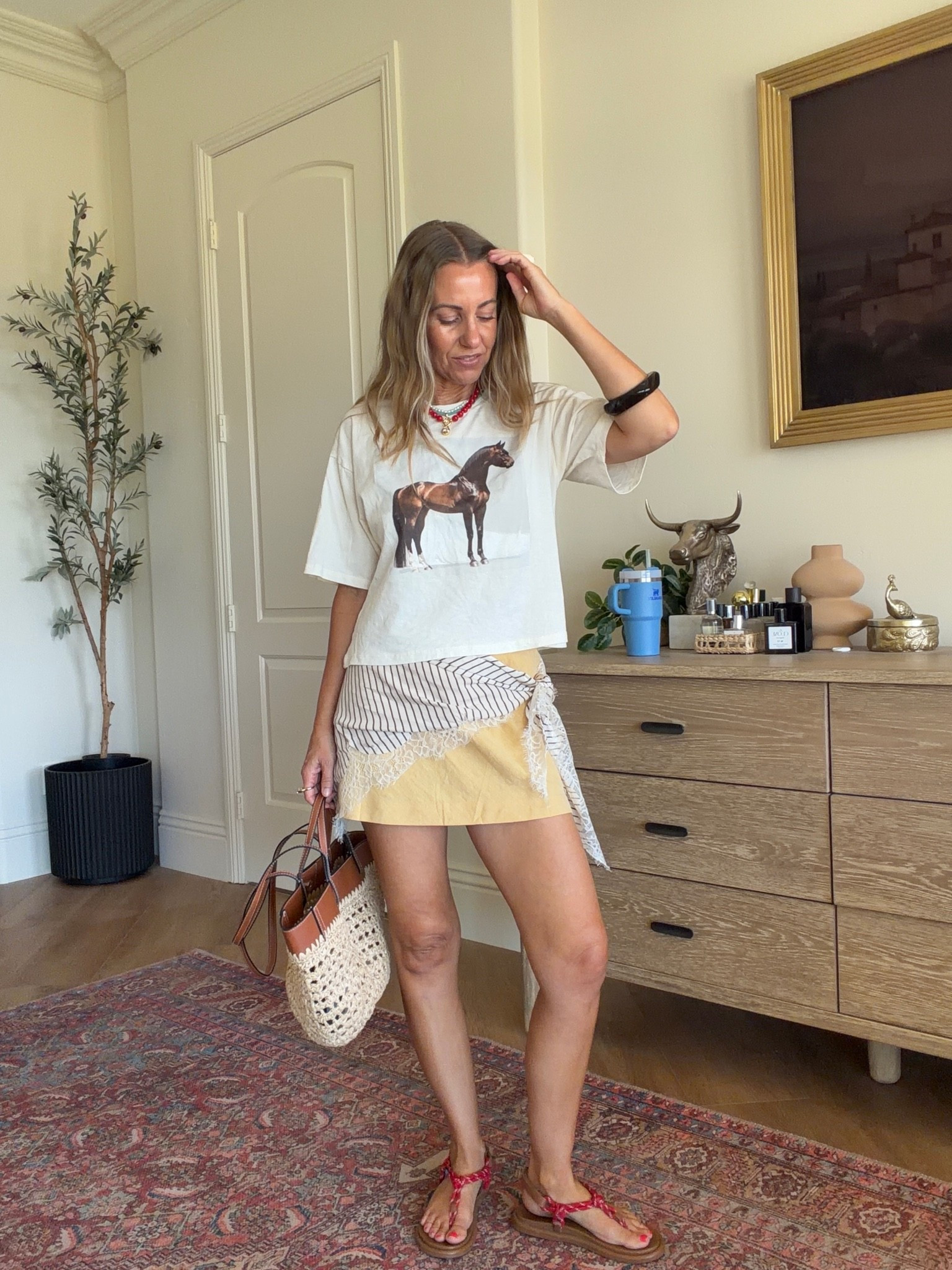 Sunday outfit
Heat wave but want to dress fall
Casual chic transitional style
Old tee size xs 
Amazon short size xs- runs small
Amazon accessories

#LTKootd #LTKgrwm #LTKSaleAlert