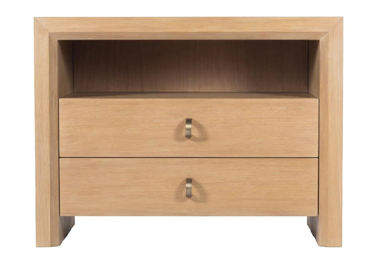 MILES NIGHTSTAND | Blonde Cerused | Alice Lane Home Collection