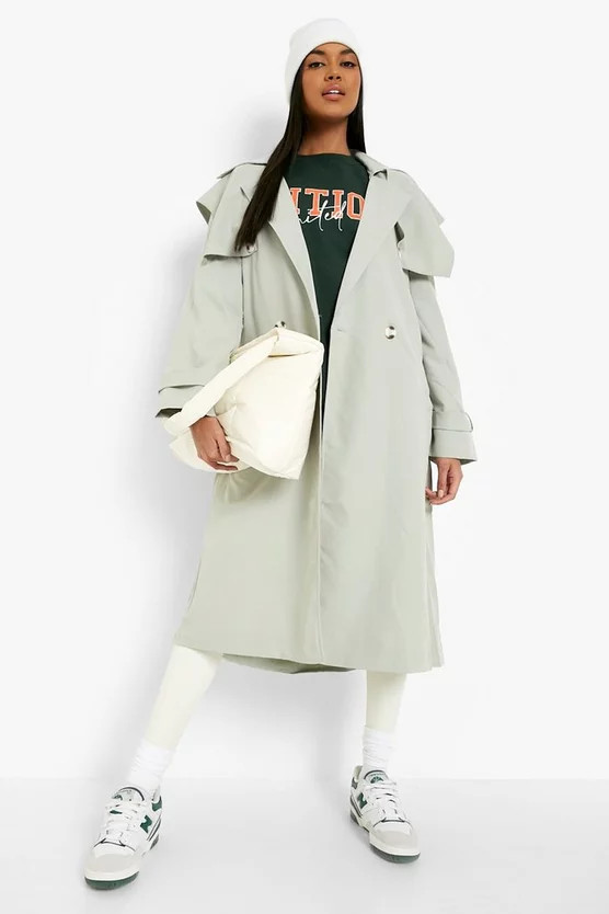 Boxy Oversized Trench Coat | Boohoo.com (UK & IE)