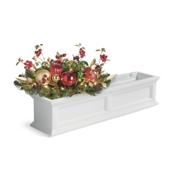 Happy Holidays Window Box Filler | Grandin Road | Grandin Road