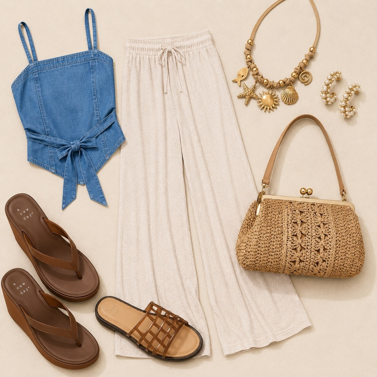 Vacation style made easy. This denim top has an open back tie-detail!! 

paired with flowy linen pants creates the perfect elevated neutral look.

Vacation outfit 
Summer outfit 
Target new arrivals

#LTKootd #LTKgrwm #LTKdayinmylife