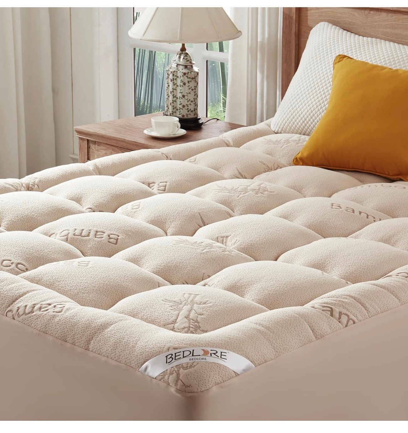 Stay cool and cozy all night with the thick mattress topper queen. Ideal for sensitive sleepers, made from natural bamboo viscose

#LTKHome #LTKSaleAlert #LTKvlog