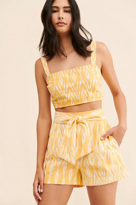 Saylor Eliah Printed Crop Top | Anthropologie (US)