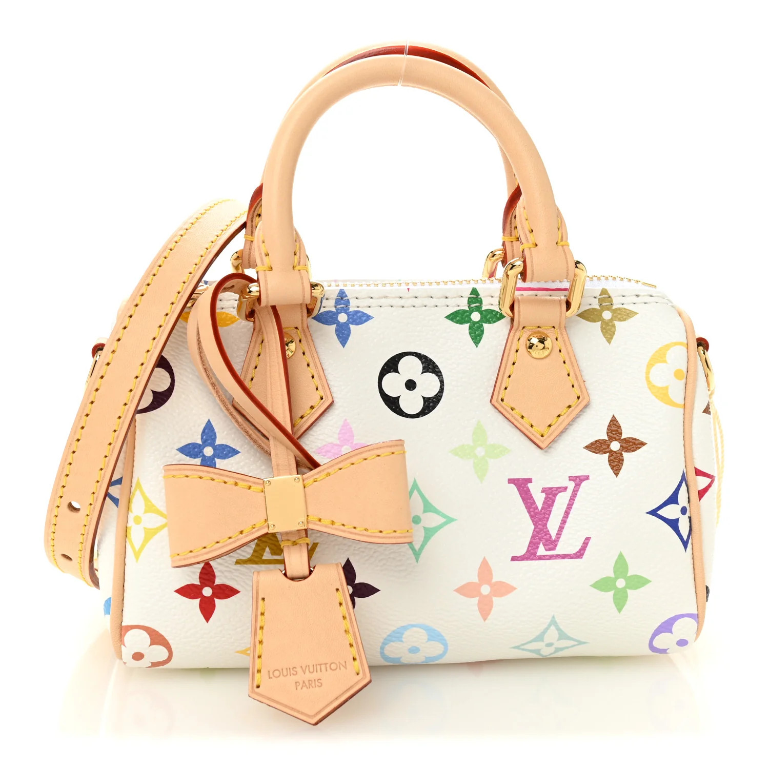 LV X TM Monogram Multicolor Nano Speedy White | FASHIONPHILE (US)