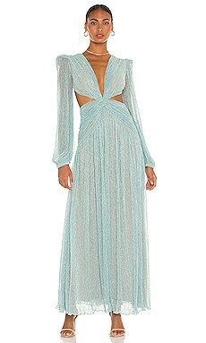 PatBO Lurex Cutout Gown in Sea Foam from Revolve.com | Revolve Clothing (Global)