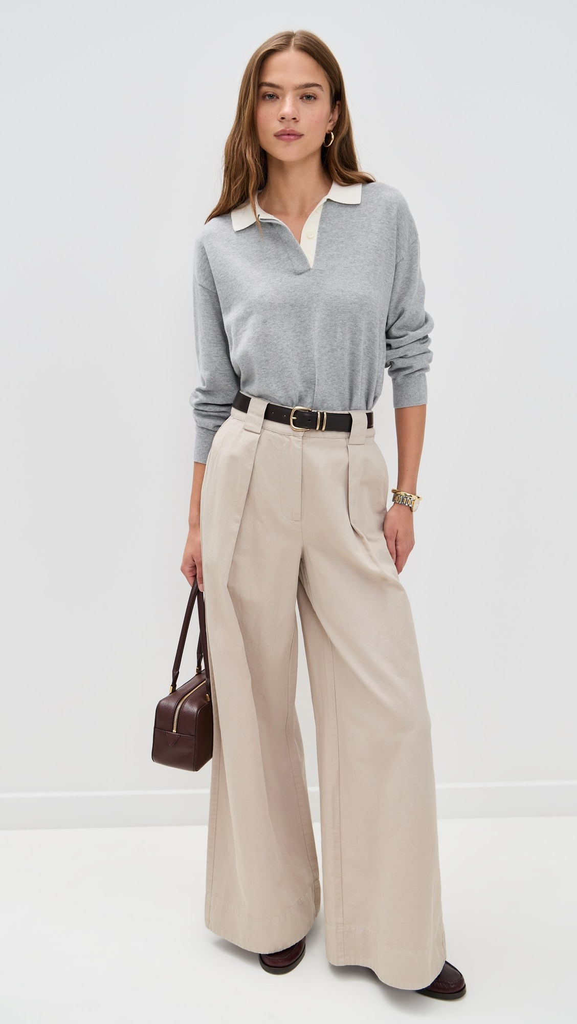 Angelina Polo Sweater In Cotton Cashmere | Shopbop