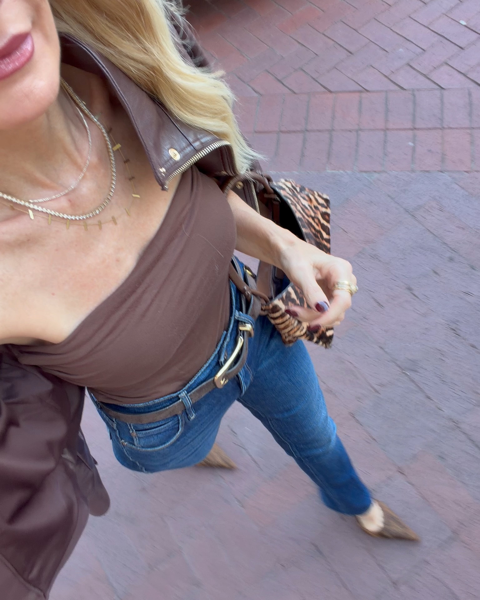 The 5 must-have fall jackets every woman over 40 needs

A great jacket does the heavy lifting. Throw one over jeans and a tee, and the whole outfit looks intentional. These are the five I'm reaching for this season:

1. The Chocolate Bomber (Alice + Olivia)
A rich chocolate-burgundy shade with a high collar and gold luxe buttons. This is the investment piece, and it elevates every fall outfit you put it with.

2. The Navy Shirt Jacket
Lightweight, under $100, and available in several colors. It's the perfect transition piece to wear right now while the mornings are cool and the afternoons are still warm.

3. The Burgundy Windbreaker Bomber
The high collar keeps it polished, and the windbreaker fabric keeps it easy. You can dress it up or down, and the burgundy shade is stunning in person.

4. The Belted Faux Leather Jacket (Aritzia)
The cinched waist is incredibly flattering, and this faux leather looks and feels like the real thing.

5. The Burgundy Woven Cinch-Waist Jacket
It's tailored to pull in at the waist, which gives you instant shape without trying.

Sizing: All five run true to size. I'm 5'4" and wearing an XS in each.

#LTKootd #LTKgrwm #LTKOver40