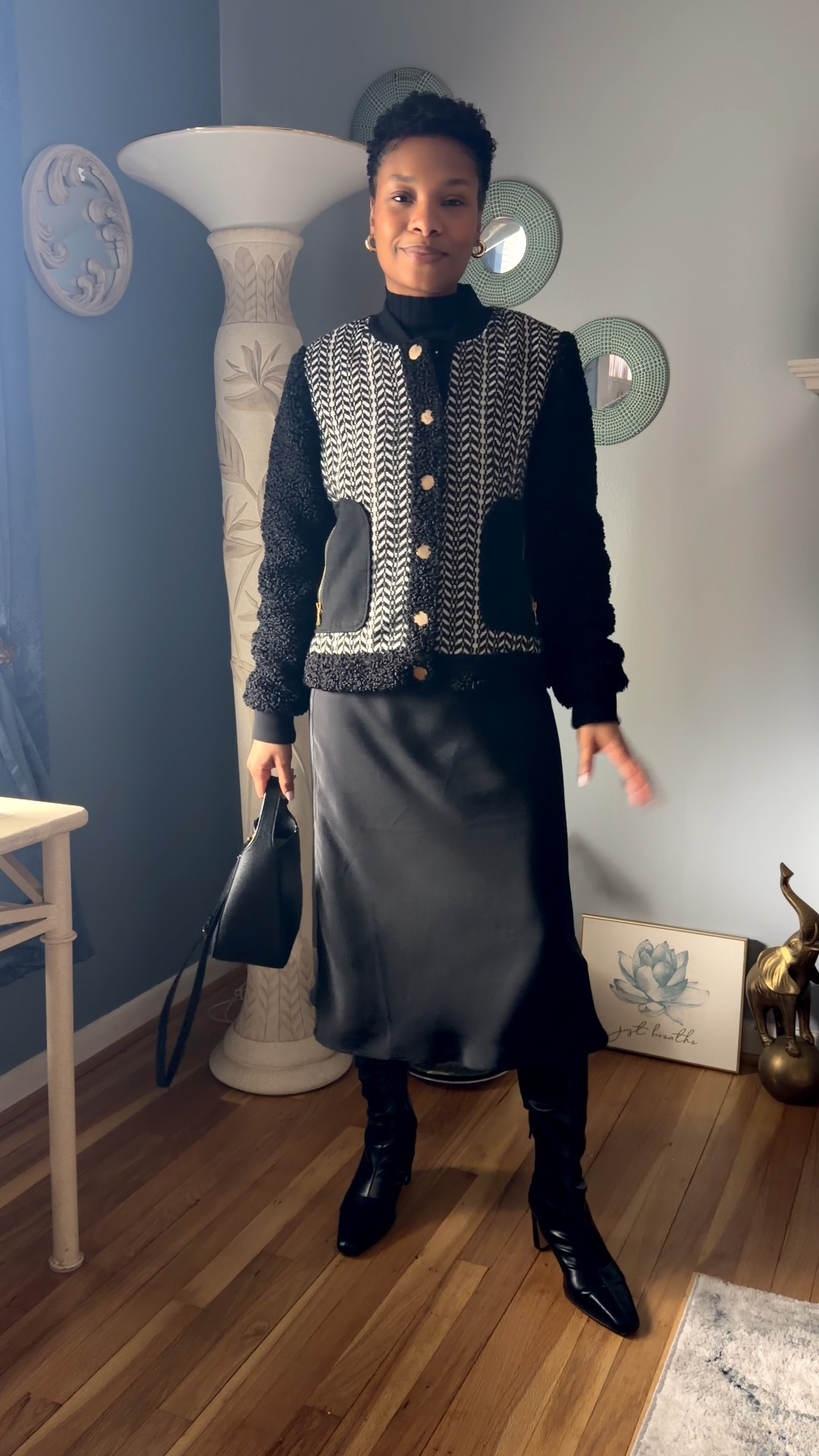 All black but make interesting ✨

#LTKgrwm #LTKPetite #LTKootd