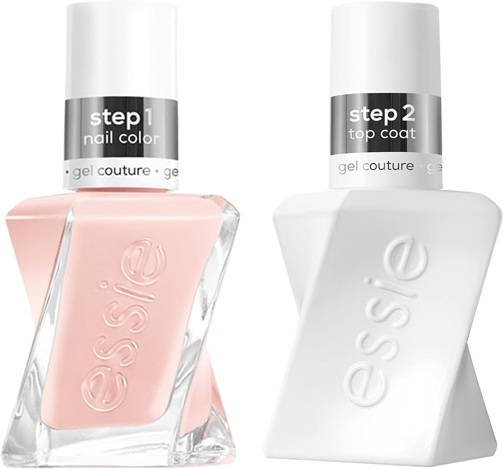 Essie Gel Couture Longwear Nail Polish Kit, Sheer Nude Pink, Fairy Tailor + Top Coat, 0.46 fl oz ... | Amazon (US)