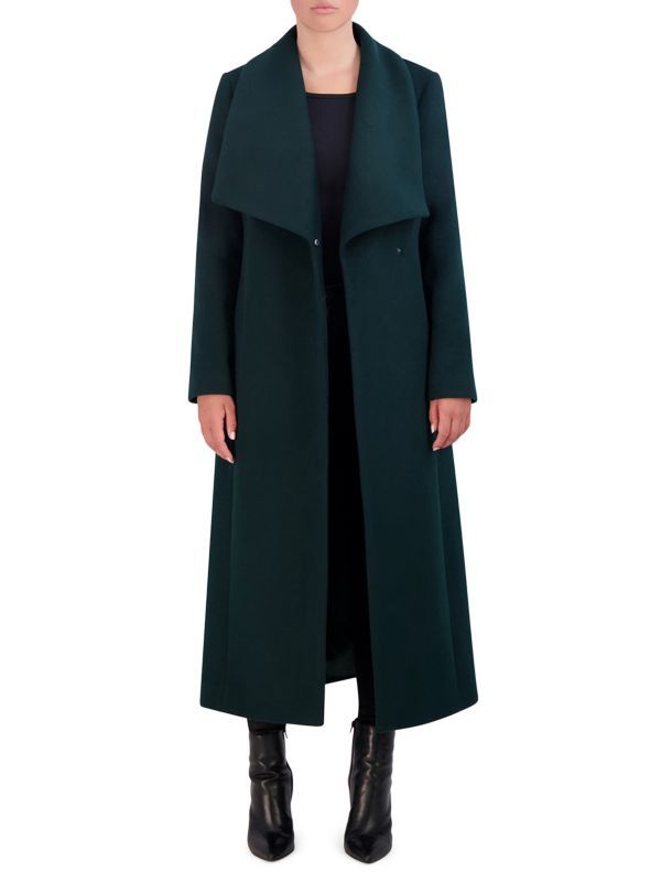 Wool Blend Belted Wrap Coat | Saks Fifth Avenue OFF 5TH