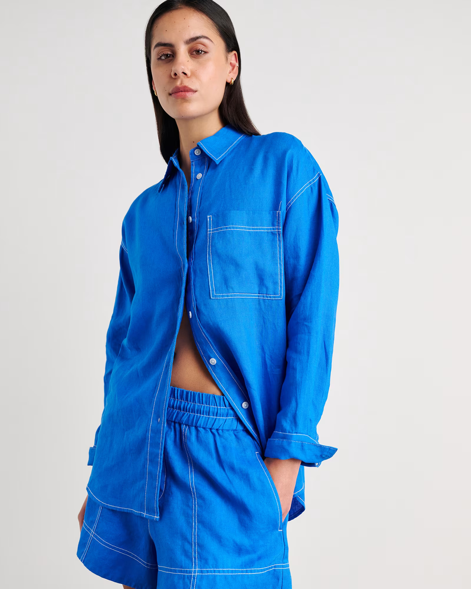 Gigi Linen Relaxed Shirt | JAG (Australia & New Zealand)