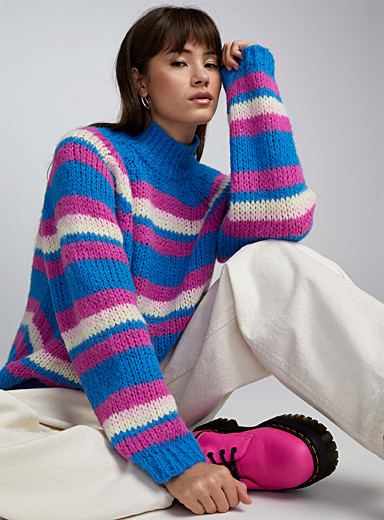 Bright stripes sweater | Simons