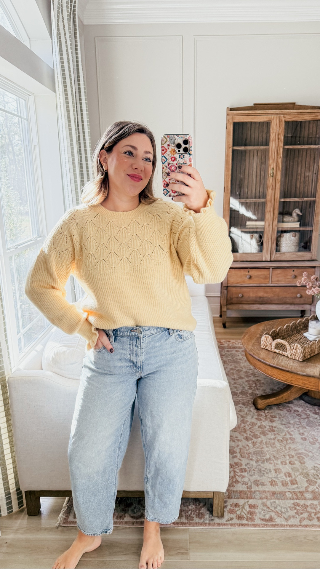 Old navy sweater in several great color options! Love the ruffle detail on the sleeve. TTS

THEBLOOMINGNEST old navy sweater cozy winter fashion 

#LTKFindsUnder50 #LTKmomlife #LTKMidsize