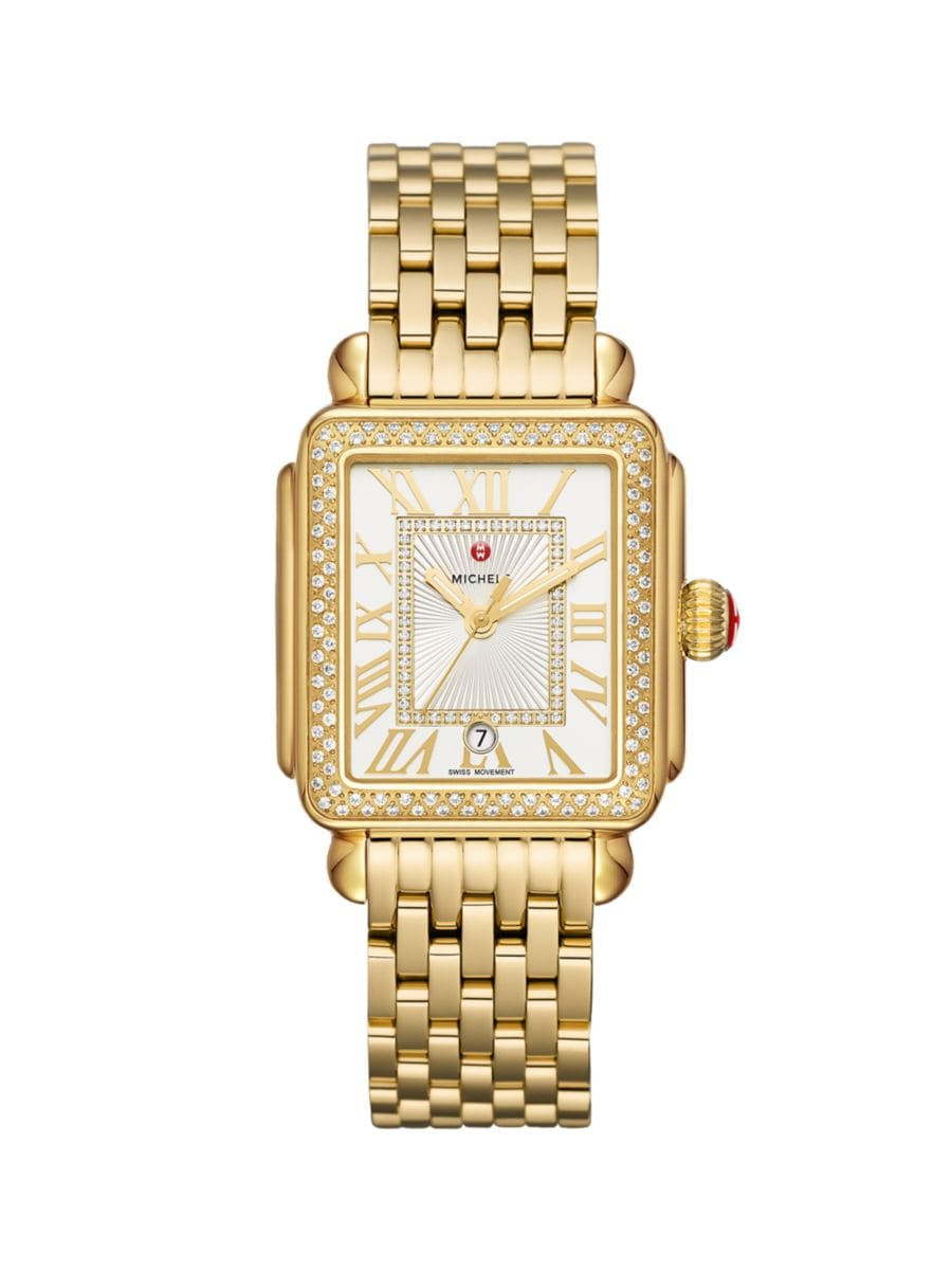 Deco Madison Gold Diamond Watch | Saks Fifth Avenue
