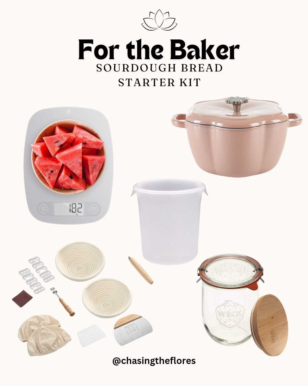 For the Baker. Sourdough Bread Journey. Starter Kit. Mother's day. Gift idea. Cast Iron Dutch Oven. Baking. 

#LTKfamily #LTKGiftGuide #LTKhome