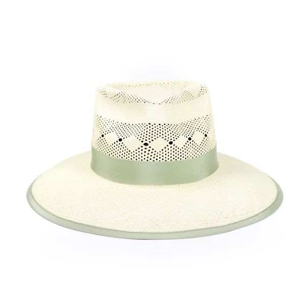 Marigold Hat, Green Grosgrain | The Avenue