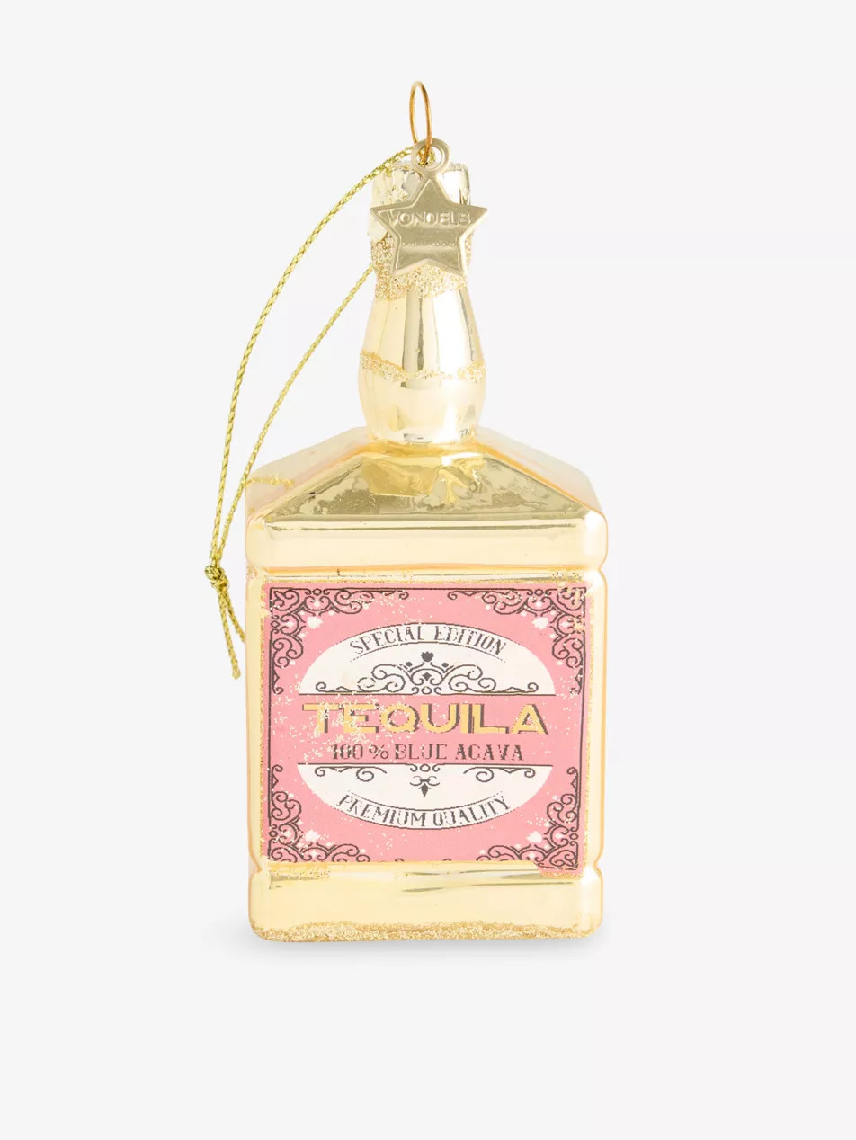 Tequila Bottle Glass Christmas Decoration | Selfridges