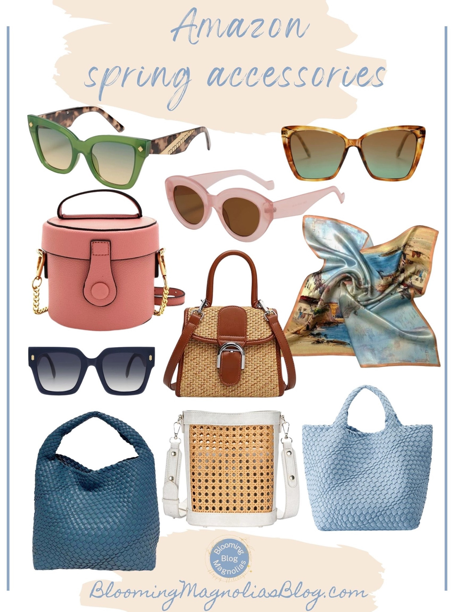Spring finds fro Amazon. 

Spring accessories. Amazon fashion. Woven bag. Rattan bag. Amazon sunglasses. 

#LTKFind